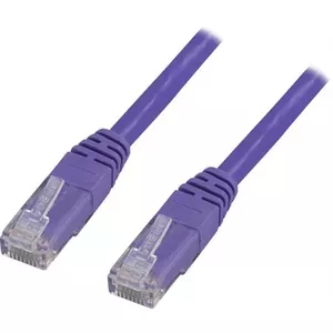 Networking cable Deltaco TP-603P RJ-45 Cat6 0.3 m Purple