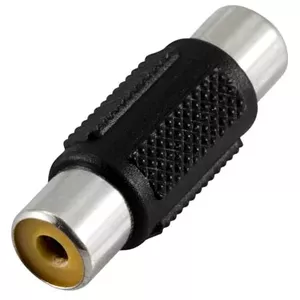 Переходник RCA Deltaco AA-8 черный Разъем 1 RCA Разъем 2 RCA