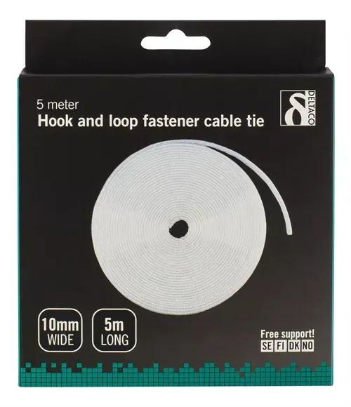 Kabeļu saitīte Hook & loop Deltaco CM05W Photo 3