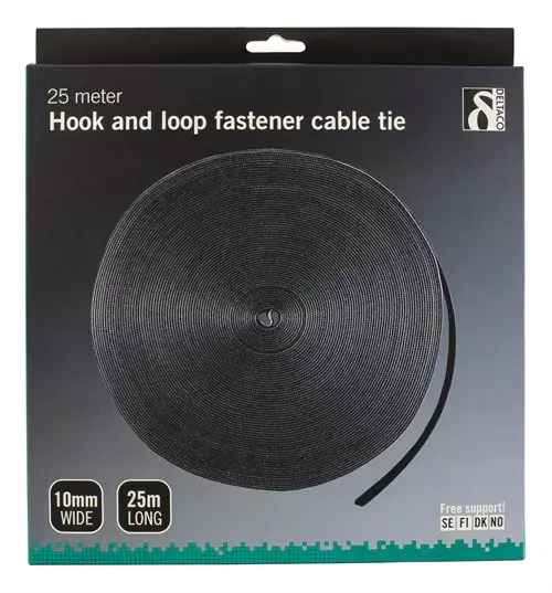 Kabeļu saite Hook & loop Deltaco CM1025S Photo 2