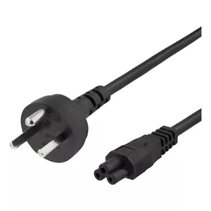 Power cable DELTACO DEL-109DK1, 2 m, black, mains power lead