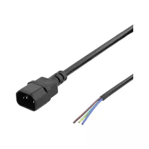 Power cable Deltaco DEL-109UC 2m C14 coupler