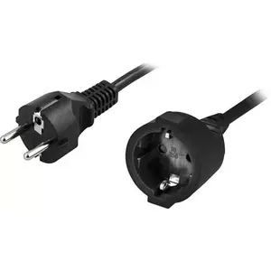 Сетевой кабель Deltaco DEL-112T 5м CEE7/7 CEE7/4 Черный
