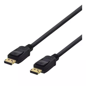 DisplayPort kabelis Deltaco DP-1005D 0.5 m Melns