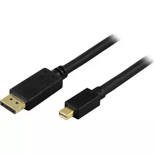 DisplayPort cable Deltaco DP-1151 5 m Mini DisplayPort Black
