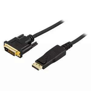 Cable Deltaco DP-2020 20-pin ha DL DVI-D Black 2 m