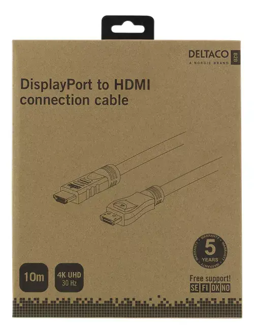 Video Cable Adapter Deltaco DP-HDMI1100 Photo 2