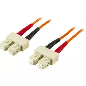 Fibre optic cable Deltaco FB-210 10 m 2x SC Orange