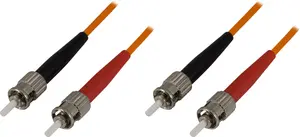 DELTACO FB-31-5 InfiniBand and Fibre Optic Cable 1.5 m 2x ST to 2x ST Orange OM1 62.5 µm Full Duplex