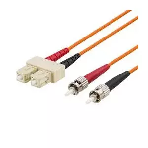 Fibre optic cable Deltaco FB-41 1m 2x SC 2x ST Orange