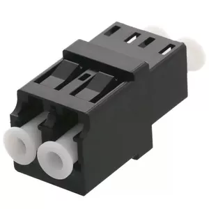 Deltaco FBP-1044 optiskās šķiedras adapteris LC/LC 1 pcs Melns, Balts