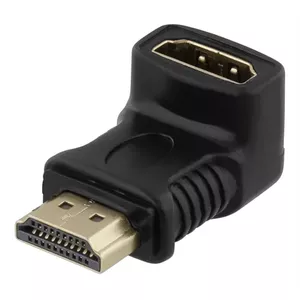 Deltaco HDMI-14G kabeļu spraudņu pāreja HDMI A Melns