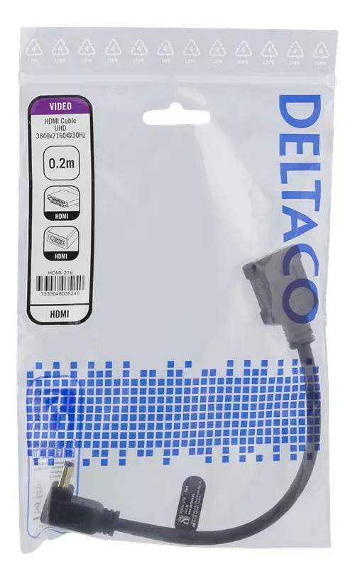 HDMI Cable Deltaco HDMI-21E Photo 2