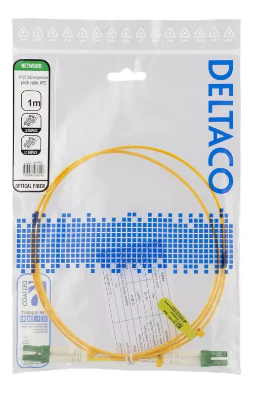 Fibre optic cable Deltaco LCLC-1S-APC Photo 2