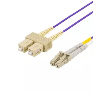 Fibre optic cable Deltaco LCSC-702 2m 2x LC 2x SC