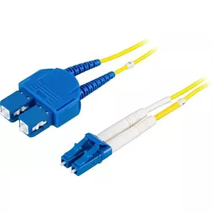 Fibre optic cable Deltaco LCSC-7S 7 m 2x LC 2x SC Yellow
