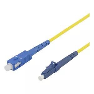 Fibre optic cable Deltaco LCSC-810 10 m 2x LC 2x SC Yellow