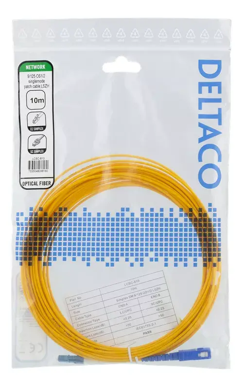 Optiskā šķiedra kabelis Deltaco LCSC-810 Photo 2