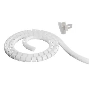 Kabeļu apvalks Deltaco LDR03 balts diametrs 2.5 cm garums 2500 mm