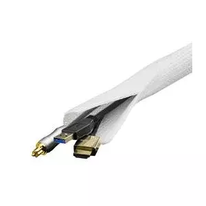 Kabeļu apvalks Deltaco LDR20 White
