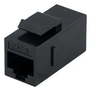 Модуль Keystone Deltaco MD-125 Плоский Черный RJ-45 Cat6 Неэкранированный