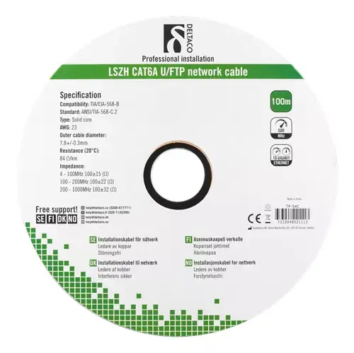 Networking cable Deltaco TP-54C Photo 2
