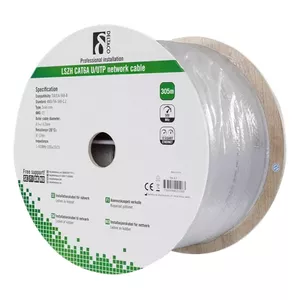 Networking cable Deltaco TP-57 U/UTP Cat6a 305 m Grey