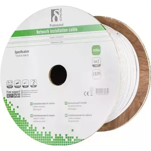 Сетевой кабель Deltaco TP-71C RJ45 Cat7 305 м Белый
