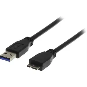 USB кабель Deltaco USB3-010S 1м USB 3.2 Gen 1 Micro-USB B черный