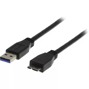 USB Cable Deltaco USB3-020S 2m USB 3.2 Gen 1 Micro-USB B Black