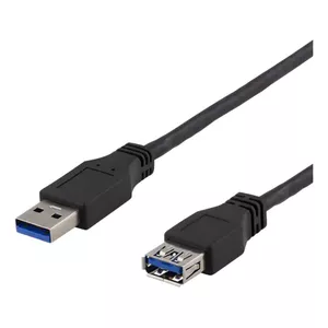 USB Cable Deltaco USB3-243 3m USB 3.2 Gen 1 Black