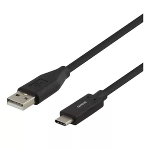 USB Cable Deltaco USBC-1006M 2m USB 2.0 Black