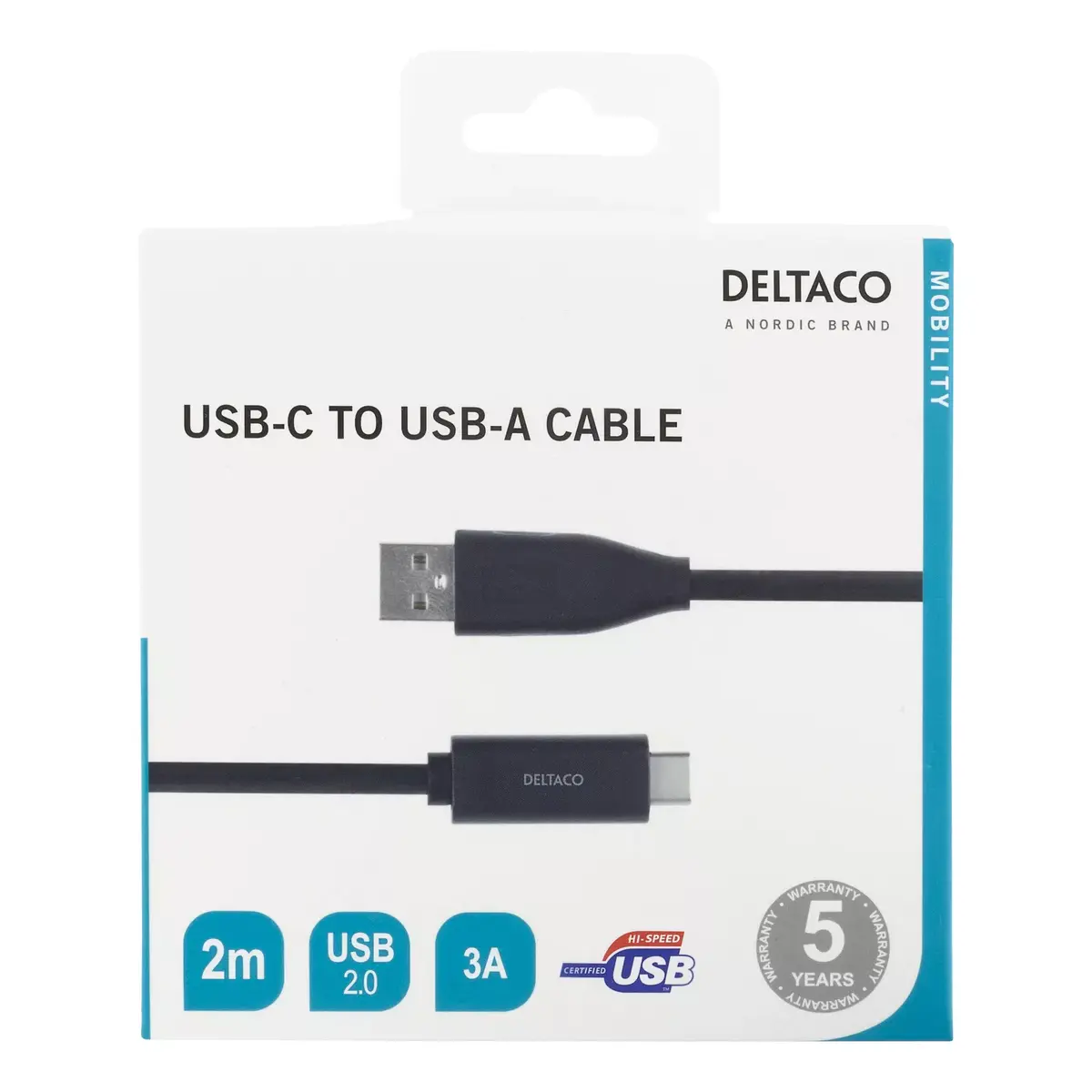 USB kabelis Deltaco USBC-1006M Photo 2