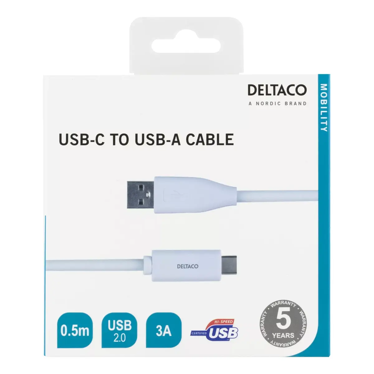 USB kabelis Deltaco USBC-1008M Photo 2