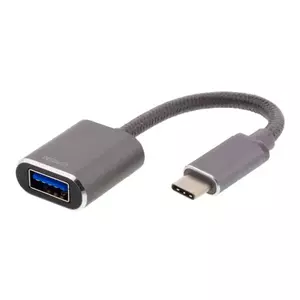 USB Cable Deltaco USBC-1279 0.11m Black