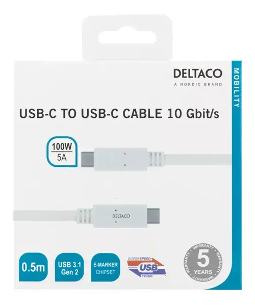 USB kabelis Deltaco USBC-1406M Photo 2