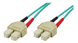 Deltaco SCSC-63 OM3 Multimode Fibre Optic Cable 3 m 2x SC to 2x SC 50 µm Full Duplex