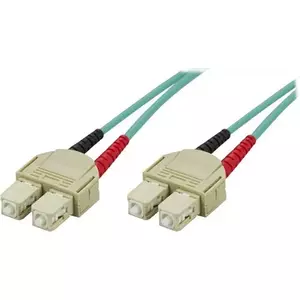 Fibre optic cable Deltaco SCSC-65 5m 2x SC Aqua