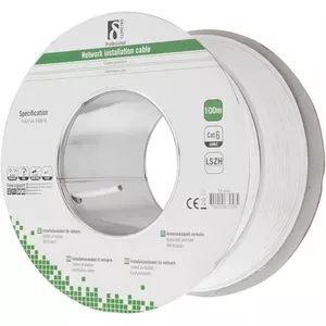 Сетевой кабель Deltaco TP-45H U/UTP Cat6 100 м Белый