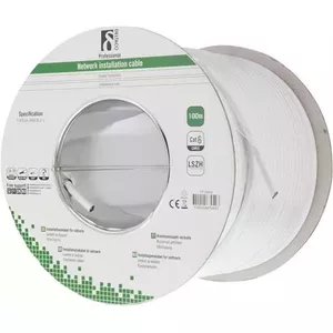 Сетевой кабель Deltaco TP-48EH RJ45 Cat6 100м Белый