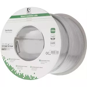 Tīkla kabelis Deltaco TP-48H Pelēks Cat6 100 m F/UTP
