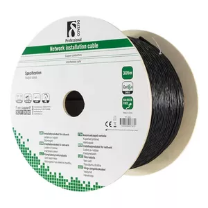 Сетевой кабель Deltaco TP-49C Черный Cat6a U/FTP 305 м