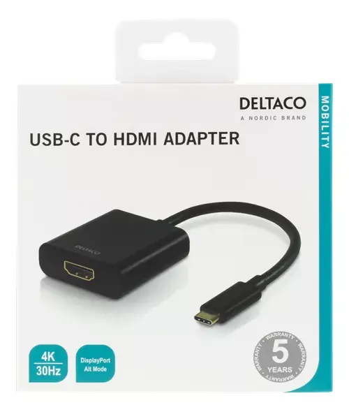 USB grafikas adapteris Deltaco USBC-HDMI8 Photo 3
