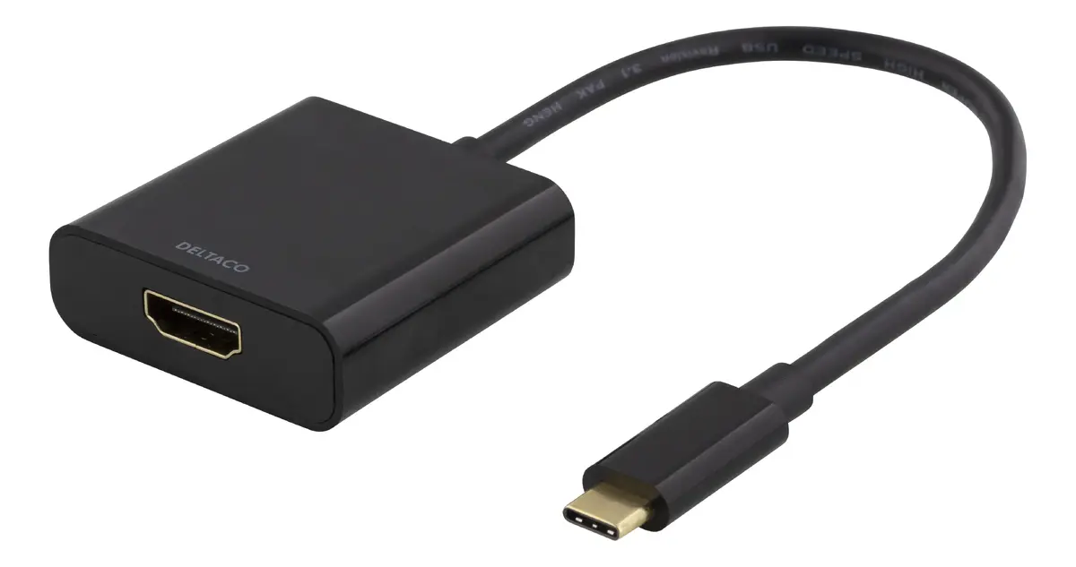 DELTACO USBC-HDMI8 USB-C uz HDMI video