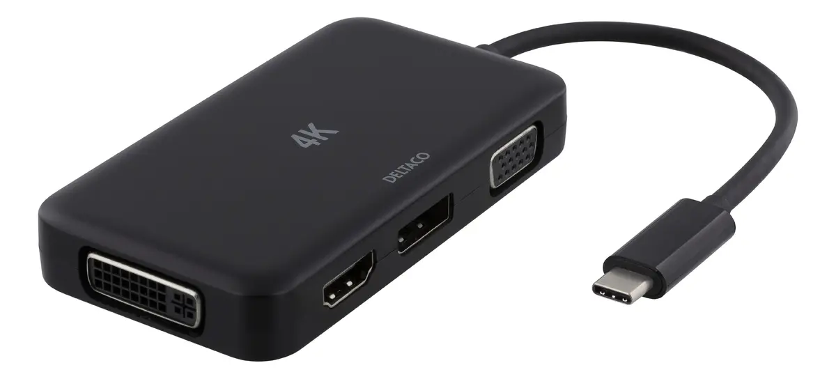 Deltaco USBC-MULTI USB-C uz HDMI /