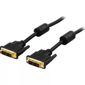 DVI cable Deltaco VE011-A 2 m