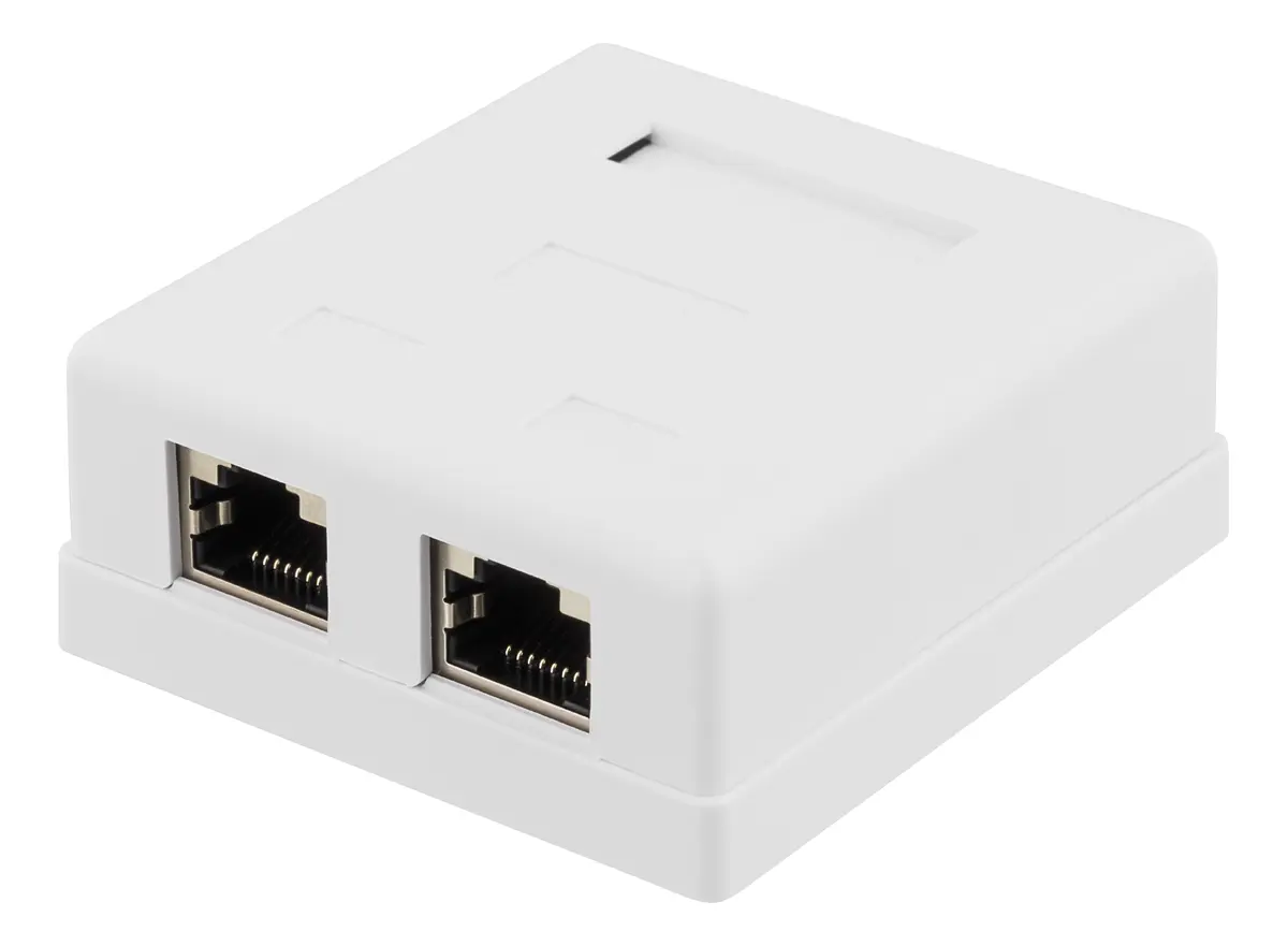 DELTACO VR-218 Screenēta tīkla kontaktligzda Cat6