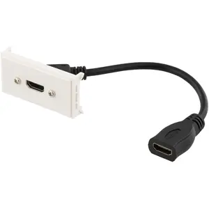 Deltaco VR-315 video kabeļa adapteris 0.2 m HDMI Type A Standarts Melns Balts