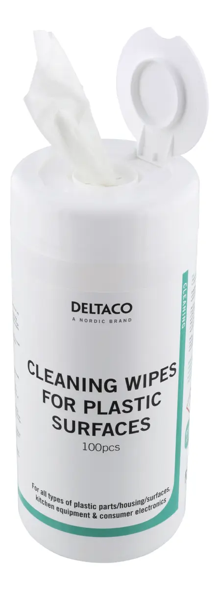 DELTACO CK1022 Iekārtu tīrīšanas salvetes plastmasas