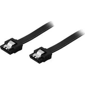 SATA Cable Deltaco SATA-1000 0.3m Black